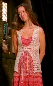 River Tam with hippie dress and crochet top