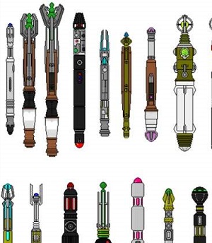 Examples of different sonic screwdrivers