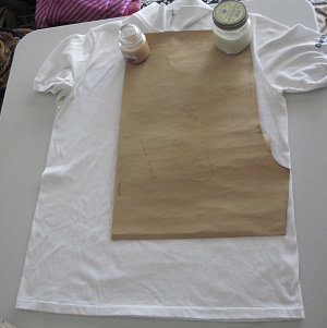 trying pattern placement on polo shirt